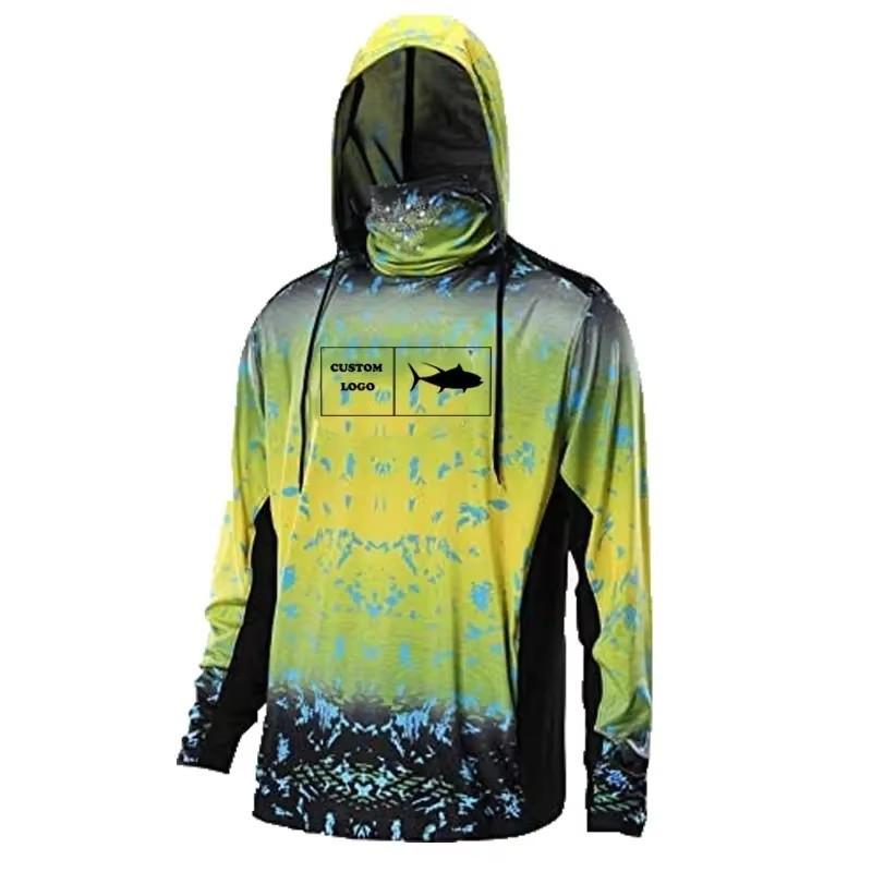 Mens Quick-Dry UV Protection Hiking Fishing Shirt With Breathable Milk Silk Fabric Outdoor Activities