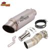 Slip On For CFMOTO 450MT 450 MT IBEX 450 2024 2025 Motorcycle Exhaust Escape Moto Systems Middle Link Pipe Carbon Fibe Muffler