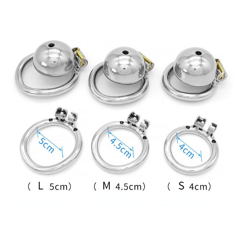 Chastity Lock Cock Cage Male Chastity Device Restrict Erection Stainless Steel Penis Rings SM Erotic Adult Sex Toys for Men Gay