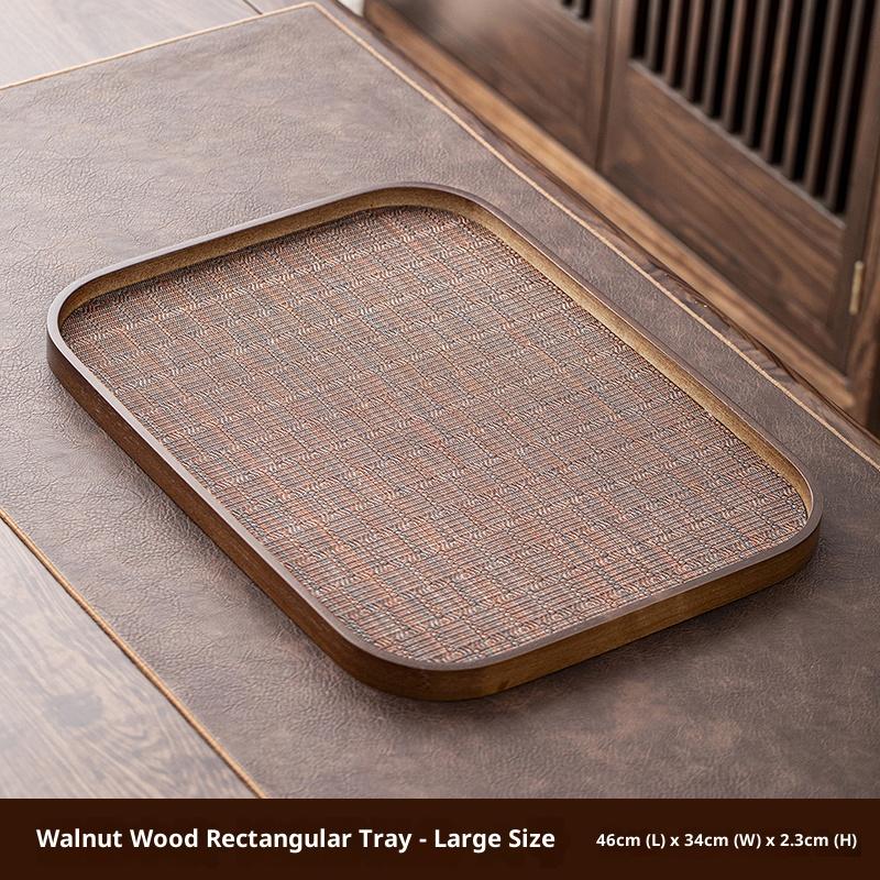 Gianxi Tray Home Wooden Plate Premium Coffee Dessert Plate Tea Tray Rectangular Teacup Tray Storage