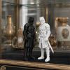3D Printed Medieval Knight Sentinel Statue, Dark Fantasy Armor Warrior Sculpture, Gothic Tabletop Figurine for Office Home Decor Gift