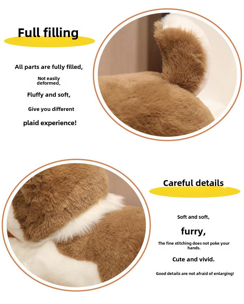 Husky Plush Doll: Children's Cuddly Toy, Sleeping Pillow, or Holiday Gift