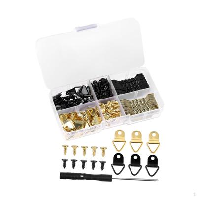 252 Pack Picture Hangers Kit with Prongs, Assorted for Craft Projects, Wood