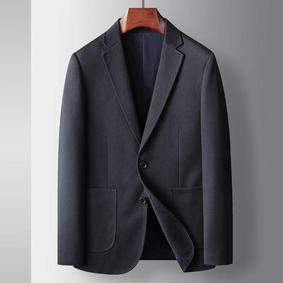 Autumn and Winter Light Luxury Business Single West Middle-aged and Young People Solid Color Single-breasted Trendy Suit Jacket