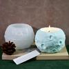 High Temperatures Resistant Candle Cup Silicone Mold Moon Shape Candlestick Mold Aromatherapys Container Jewelry Mould