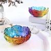 Embossed Flower Bowl Silicone Mold DIY Crystal Drip Resin Gypsum Mold Patterned Bowl Rose Lotus Storage Bowl Silicone Mold