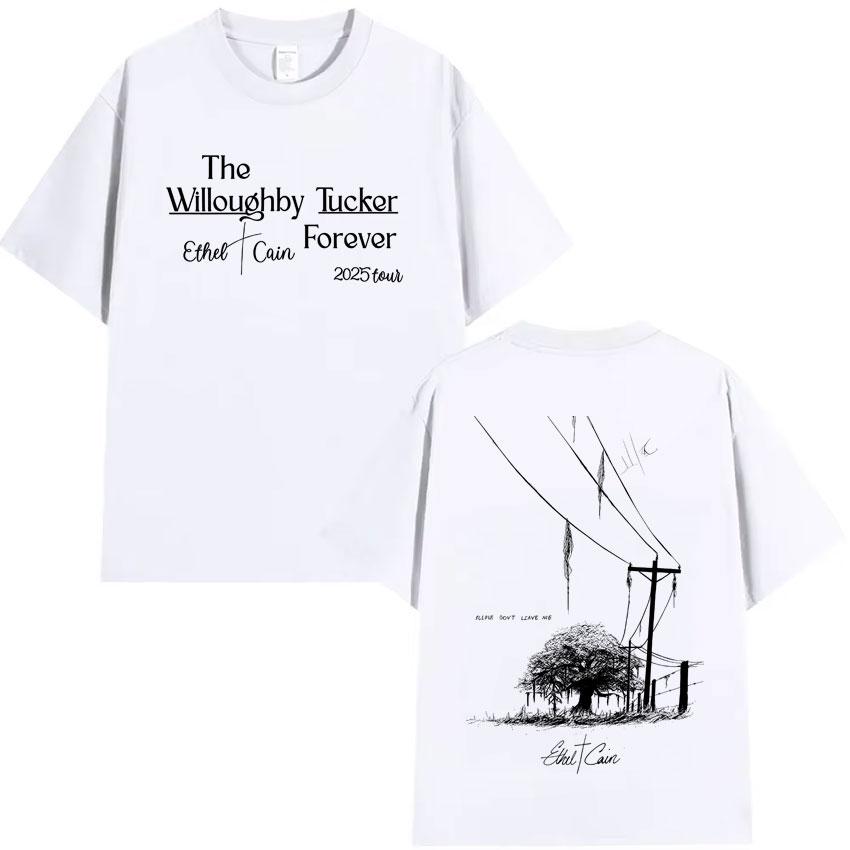 Ethel Cain 2025 Tour Trendy Graphics Print Tshirt Mens Aesthetic Casual Short Sleeves Summer Unisex Cotton Oversized Tshirts