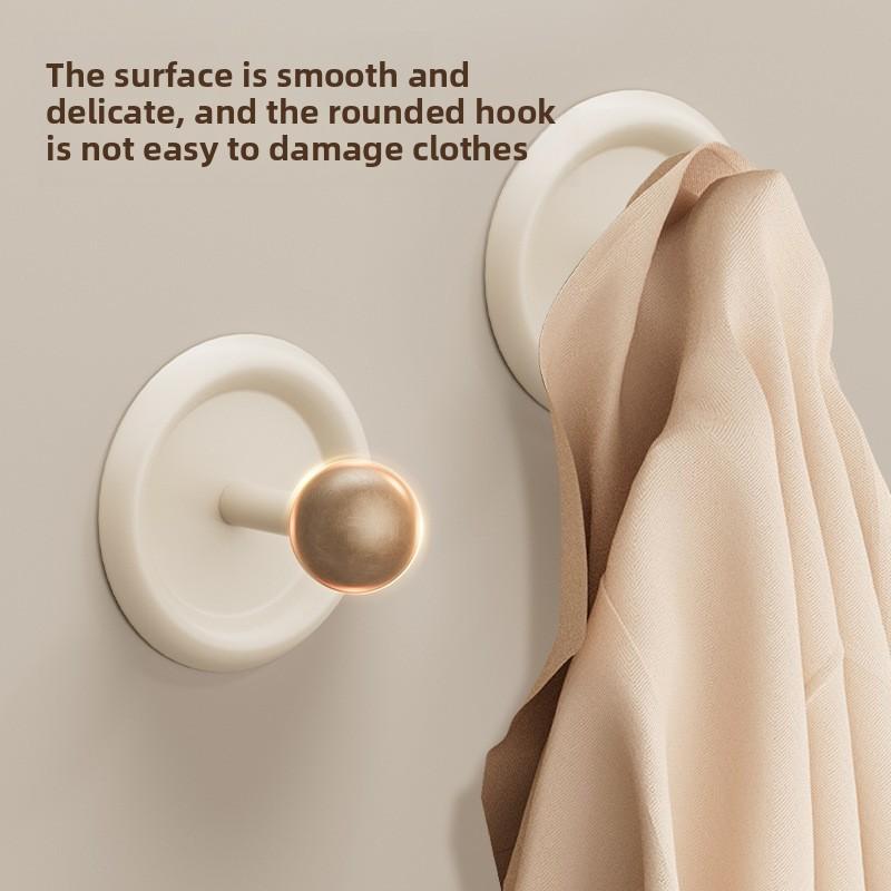 Adhesive Hook Strong Load Bearing No Drill Bathroom Toilet Wall Door Back Traceless Towel Hook Bathroom Crochet Mural Bois