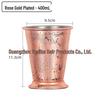 Kupferbeschichteter Moscow Mule Becher, 304 Edelstahl, Gehämmertes Design, Wein- & Cocktailglas