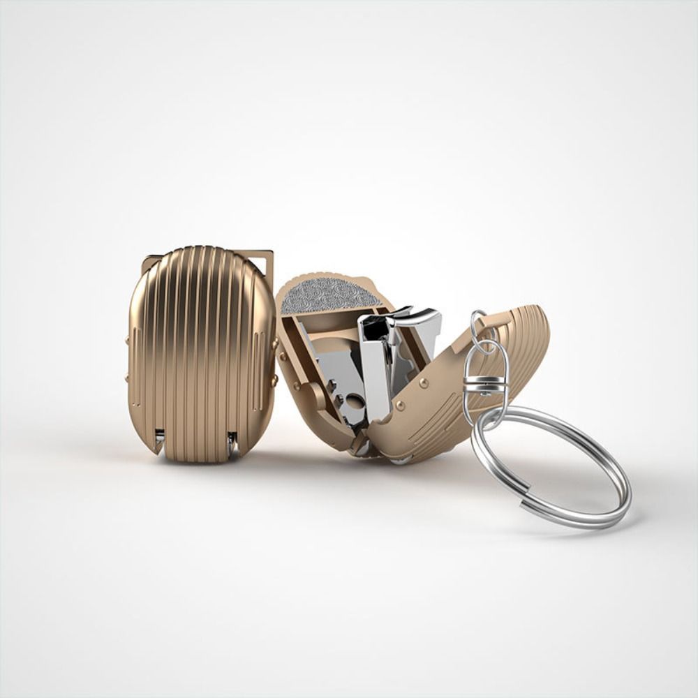 

Carbon steel Mini Nail Clipper Metallic Color Manicure Tool Foldable Fingernail Clipper Daily Use золотой