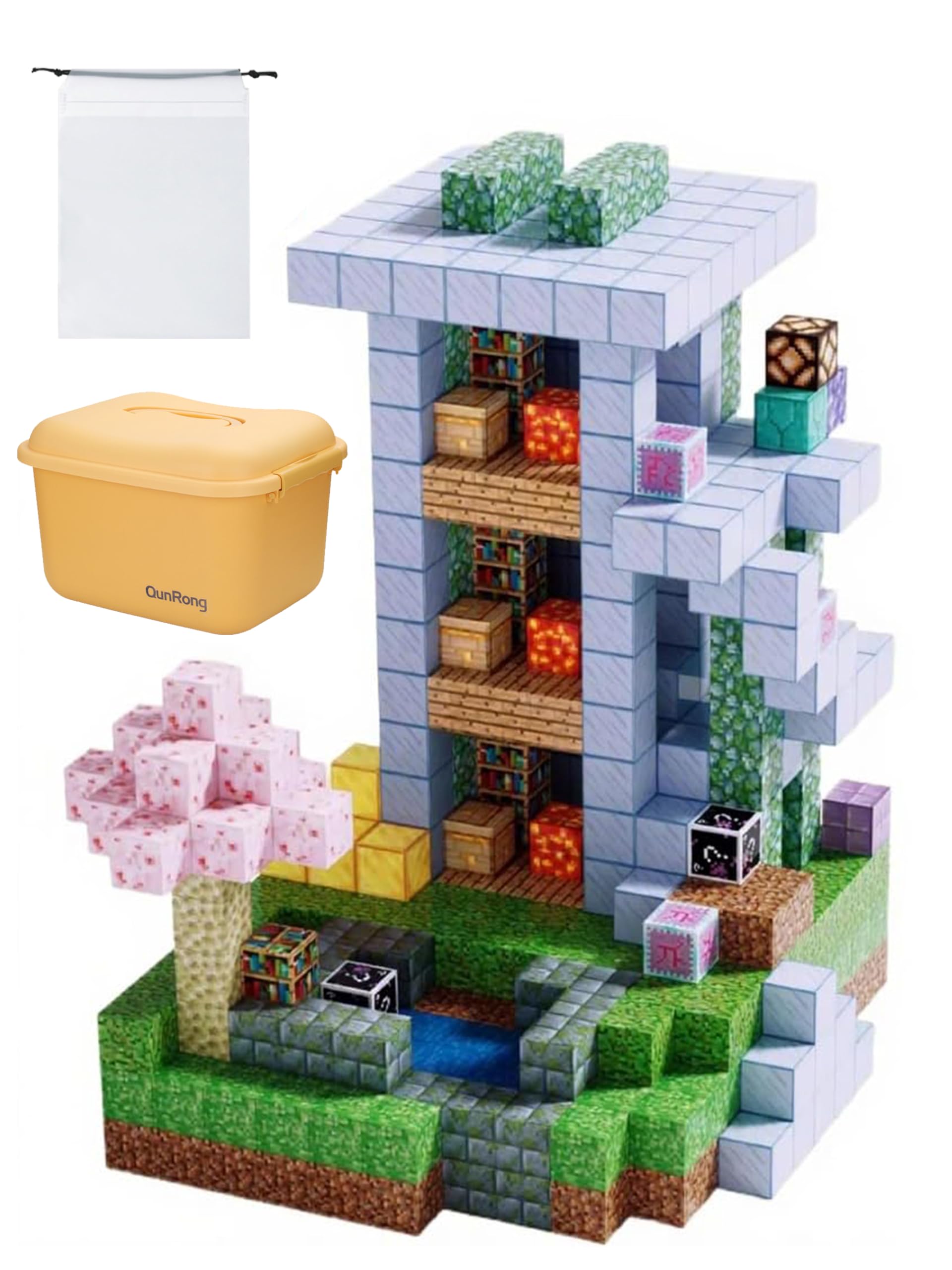 

AAGWW Magnetic Blocks, 252 Pieces, 18 Figures, Storage Bag, Storage Box, Upgraded Magnetic Strength, Magnetic Toy, Educational Toy, Magnetic Puzzle,