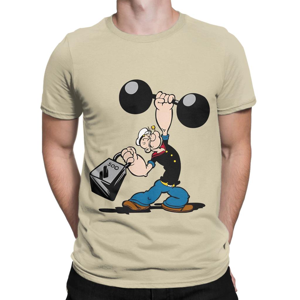Ppopeye The Sailor Painting Funny 100 Cotton Tshirt Ppopeye Tops Tees For Unisex