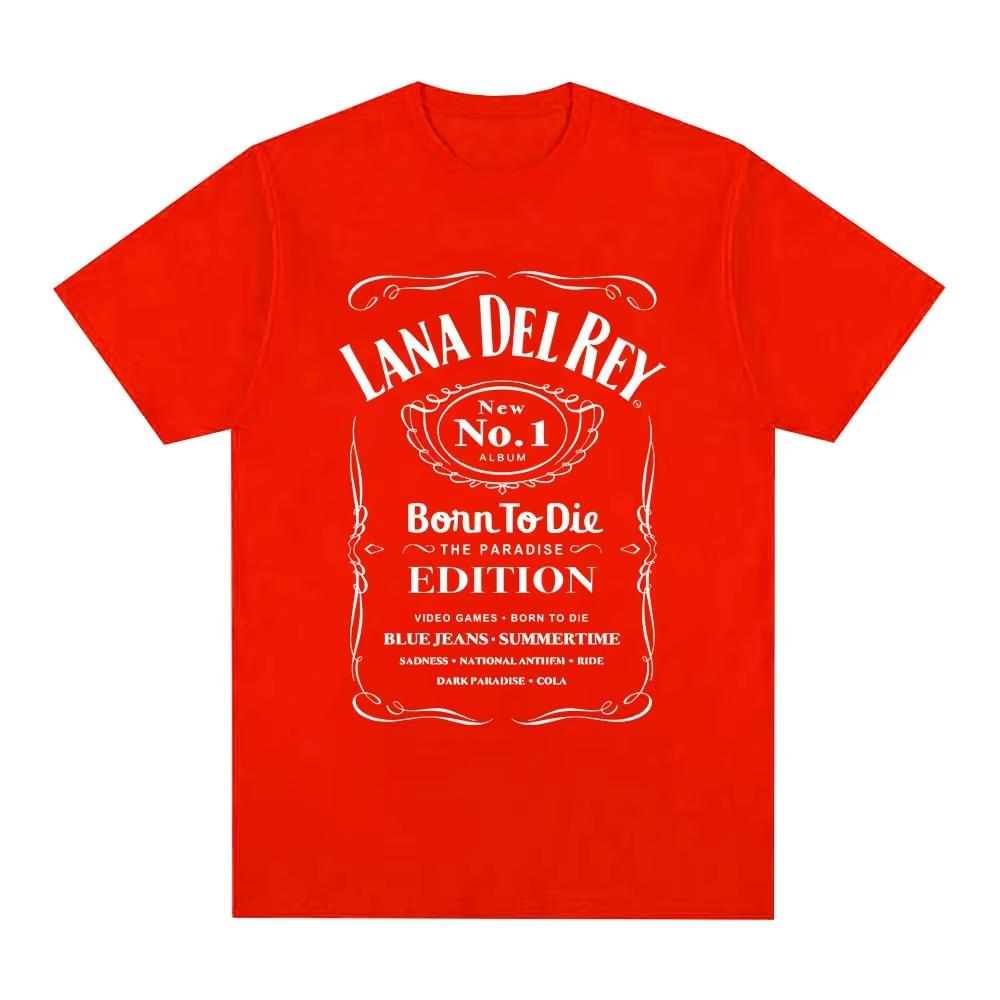 Mens and Womens Fashionable Hiphop Short Sleeved Summer Cotton Casual Soft Tshirt Street Wear Singer Lana Del Rey Tshirt