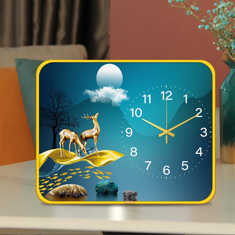 Desktop Silent Clock Clock Desktop Bedroom Modern Minimalist Creative Stylish Silent Living Room Decorative Clock Watch