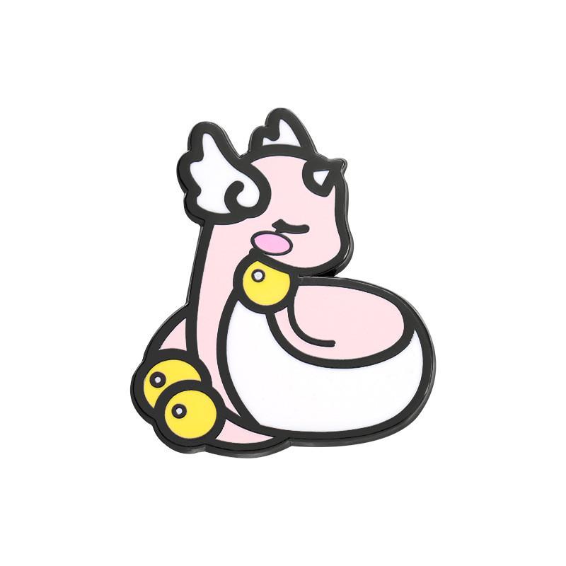 

Unicorn Cartoon Exceptional Brooch With Stunning Enamel Cute Magical Accessory Badge FLXZ102