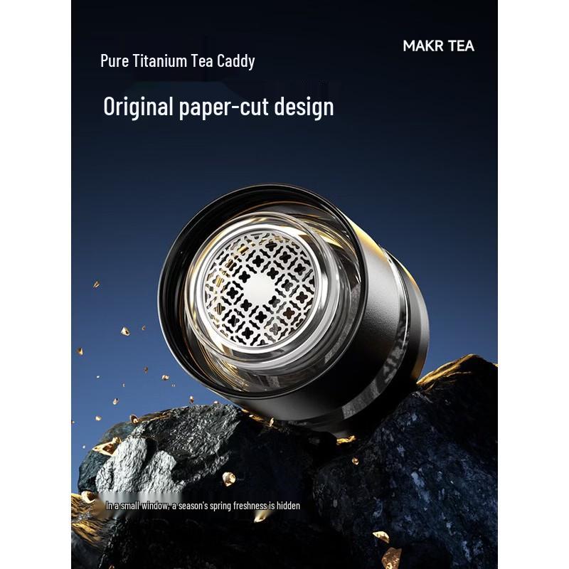 TOMIC Pure Titanium Insulated Tea Infuser Bottle