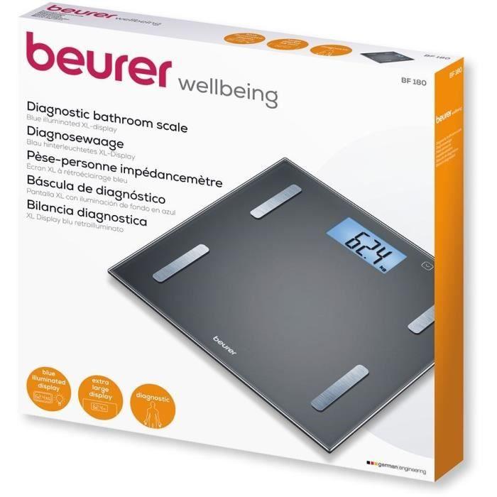 Beurer Körperanalysewaage BF 180 Schwarzes Glas