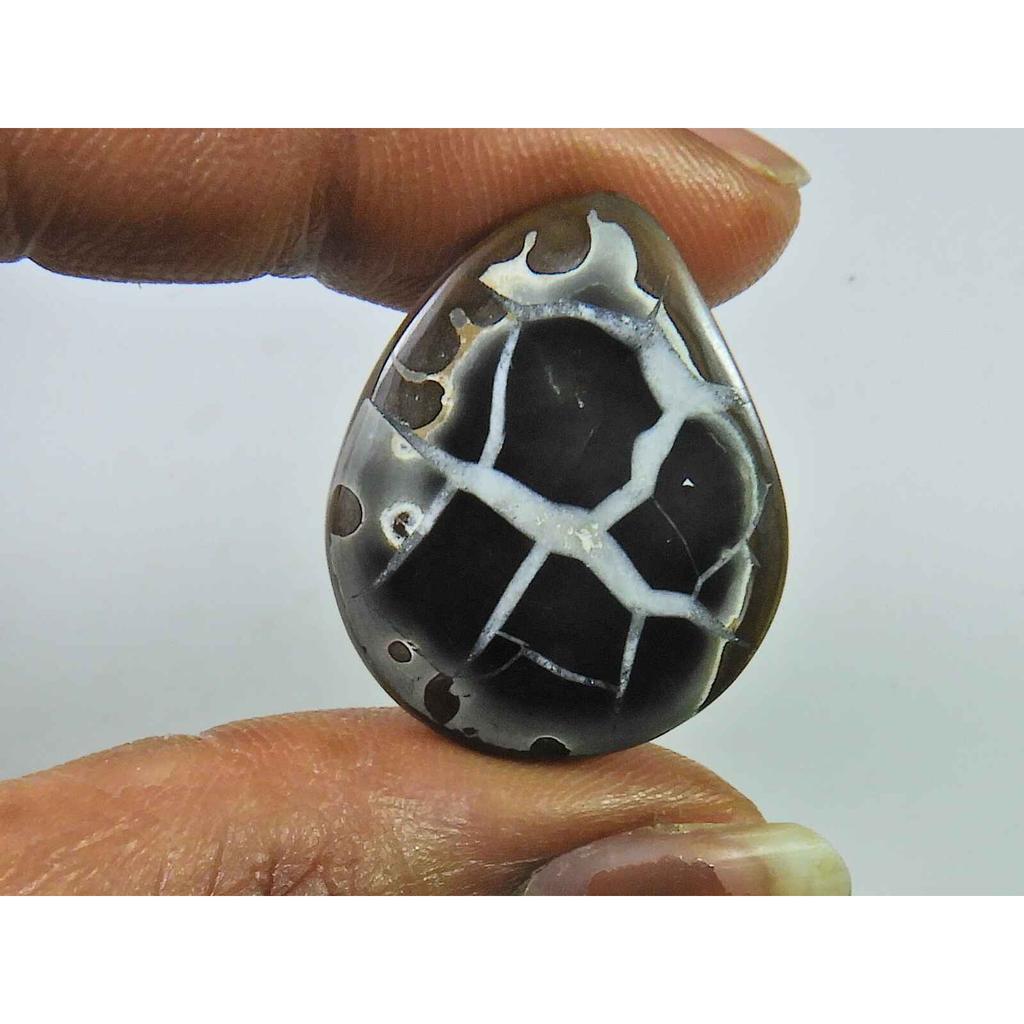 15Cts Natural Septarian Gronate Pear Crystal Cabochon Loose Gemstone 22X25MM SK-2334
