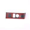 Car Headlight Adjustment Switch Trim Cover Carbon Fiber for Nissan GTR R35 2008-2016 Interior Accessories(Black)