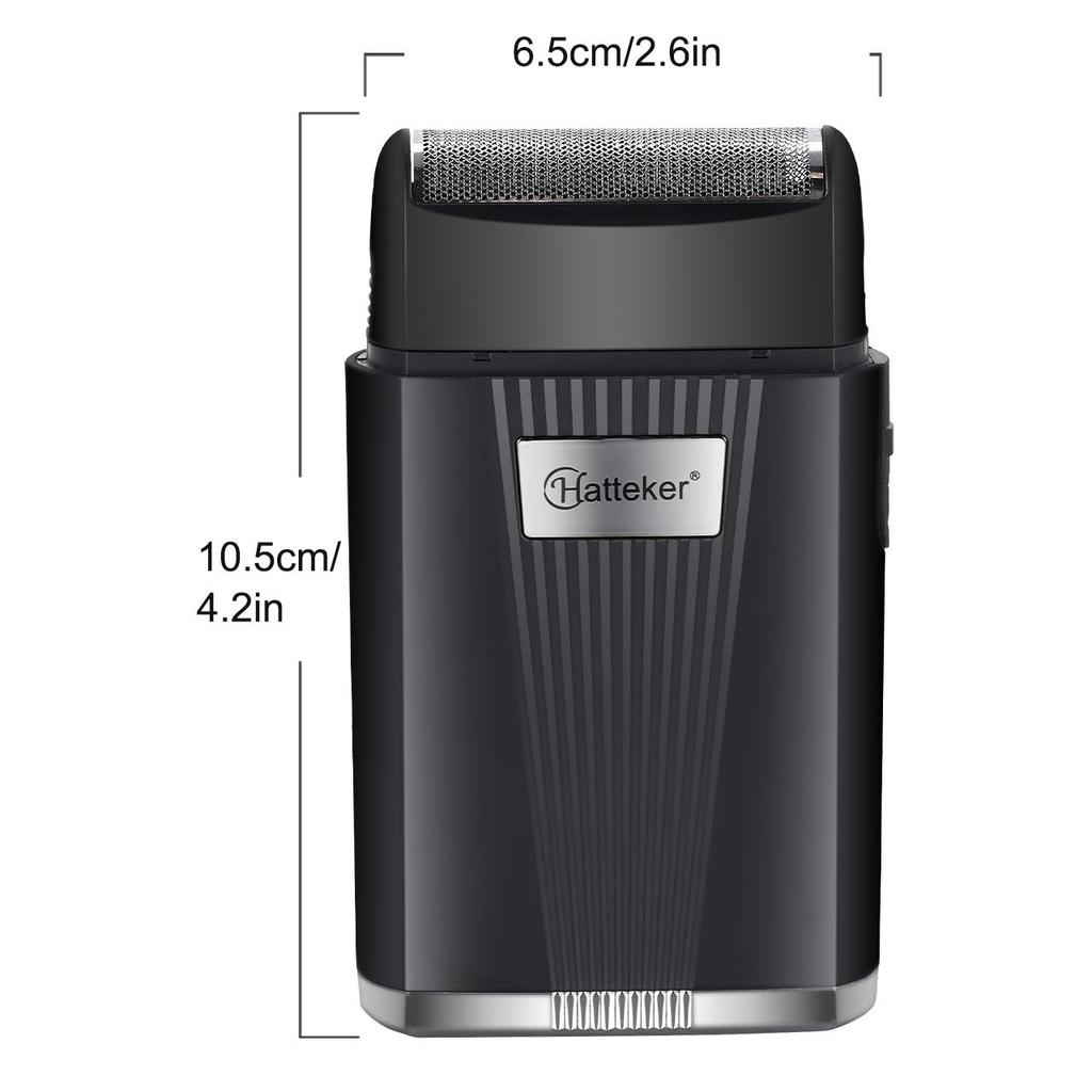 Hatteker Elektrorasierer für Männer Wiederaufladbarer Rasierer & Glatzenkopf Präzisionstrimmer Kabelloser Bartschneider