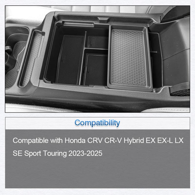 Car Center Console Organizer box Interior accessories For Honda CRV CR-V Hybrid EX EX-L LX SE Sport Touring  2024 2025