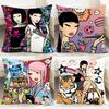 Popular T-Tokidoki Cushion Cover Comfortable Reversible Pillow Cover Ideal for Car Sofa Bedroom & Beyond