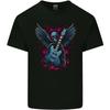 Guitar Skull Heavy Metal Rock Music Band Wings Kids T-Shirt Childrens