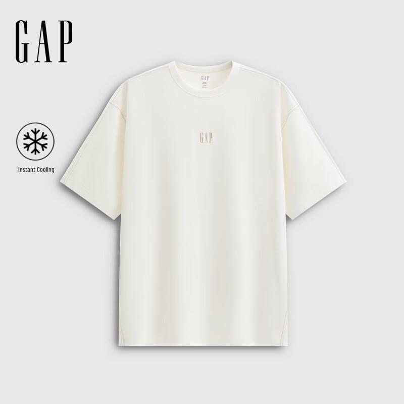GAP Unisex 2026 Summer Cooling Logo Print Loose Crew Neck T-Shirt S