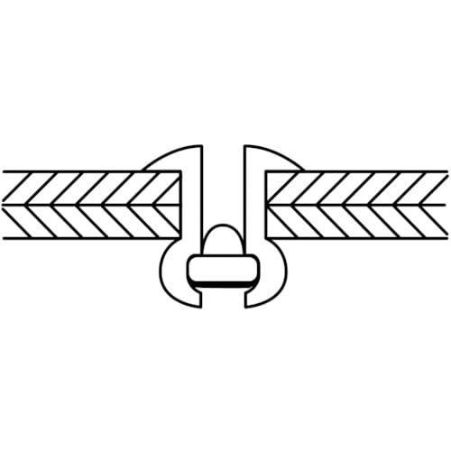 Lobster Color Rivets, White, 5-4, 1000 Pieces, CNSA54W