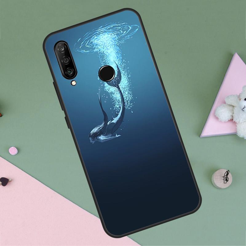 Mermaid For Huawei Nova 9 10 SE Y91 Y61 Y90 Y70 Y60 Y72 12s 12i 11i 7i 8i P60 Pro P30 P40 Lite Case