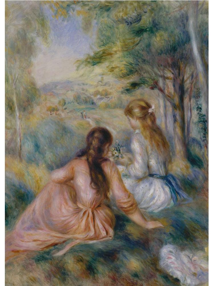 French Impressionist Auguste Renoir Artwork Poster Print Canvas Painting By the Seashore Wall Art For Gallery Home Room Decor