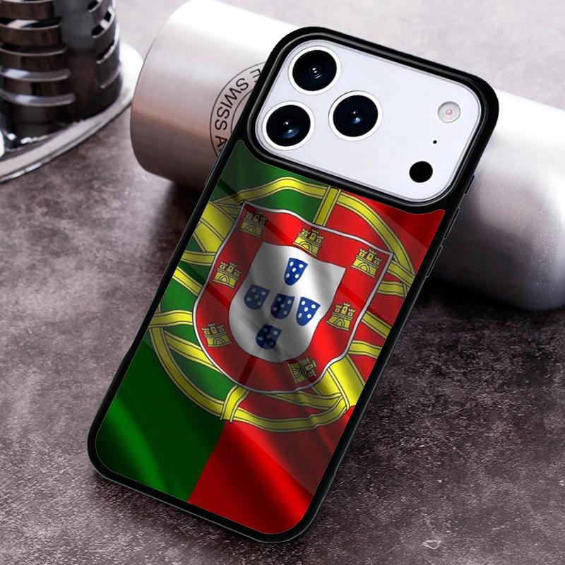 Portugal National Flag Phone Case for iPhone 17 16 15 Pro Max Air 14 13 12 11 Plus Shockproof Capa Cover