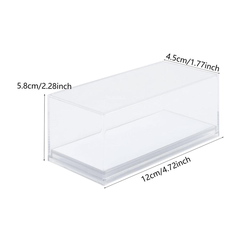 Acrylic Display Case Organizer Protector Countertop Lightweight for 1/64 Vehicles Model for Action Figures Dolls Collectibles