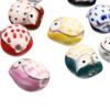 5Pcs Owl Ceramic Beads Colorful Cute Animal Loose Beads for Jewelry Making Accessories DIY Bracelet Necklace Keychain Charms