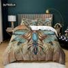Butterfly Duvet Cover Europe Geometric Moth Bedding Set Queen Size For Kids Boys Girls Teens Mystic Fantasy Room Dorm Decorative