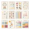 Boho Wandkunst Zahlen Alphabet Lernposter Spanisch Pädagogische Poster und Drucke Kinder Kleinkind Spielzimmer Dekor Leinwandmalerei