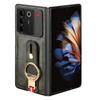 Wrist Strap Phone Case for ZTE Nubia Fold 5G PU Leather Cases Retro Hard Matte Front+Back Cover Capa Funda