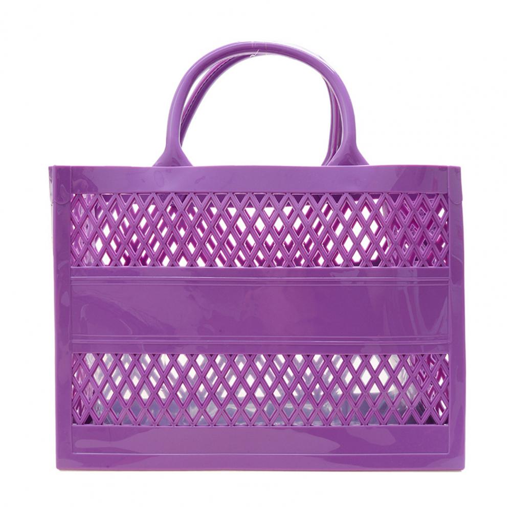 Hollow Beach Tote Bag PVC Portable Sandproof Waterproof Toiletries Grocery Vacation Swimming Tote Handbag Portable Travel bag