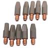 10PCS Welding Contact Tips 0.8mm, 0.9mm, 1.0mm, 12mm MIG For 24KD Welding Torches Coating Protect Gas Nozzle Tip Accessories