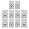 10Pcs Anti Vibration License Plate Screw Clips Stainless Steel Fasteners Spring Steel U Type Clip for Auto Plate