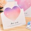100 Stück 3D Sternenhimmel Herz Grußkarten Romantisch Beste Wünsche Valentinstagskarte Papierfalten Dankesbrief