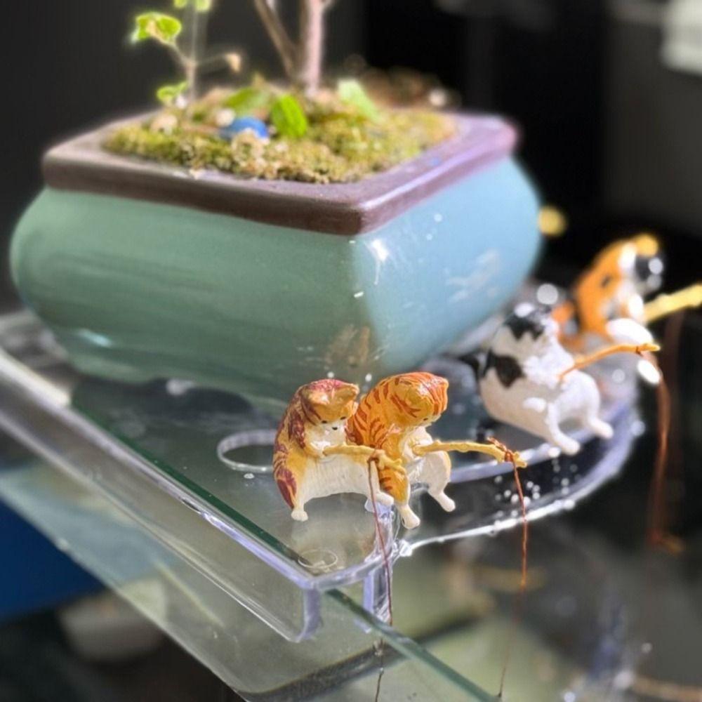 Triangle Fish Tank Corner Storage Rack Clear Coral Bracket  Coral Frag Storage