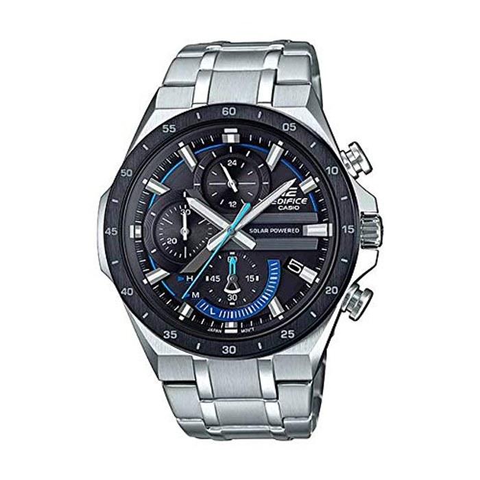 [Casio] EDIFICE Chronograph EQS-920DB-1B Men s Analog Solar Watch Black