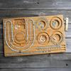 Plateau d'outils de conception de bijoux en bois massif avec échelle de mesure pour colliers de perles, perles en vrac et bracelets