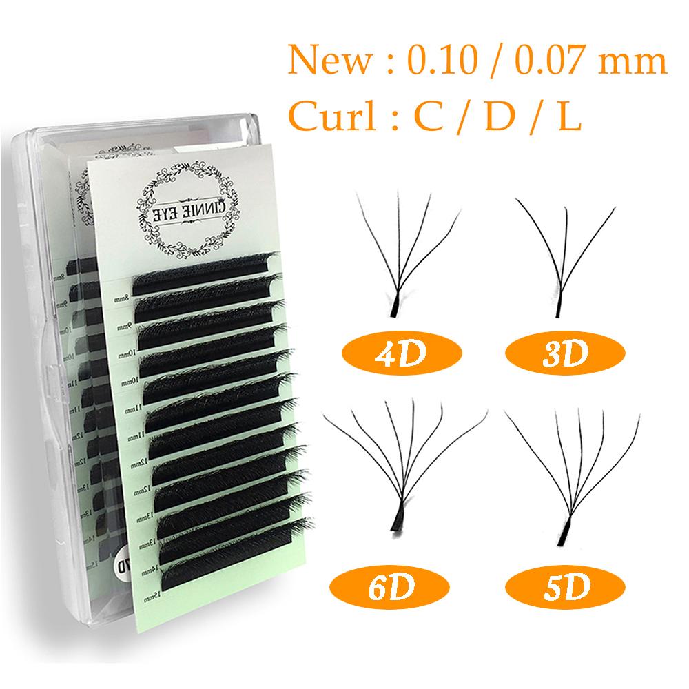 4d 5d Eylash W Extension 3d Russia Volume W Lash Fluffy Premade Fans Clover Mink Faux Cil Lashes Dolly Hybrid Eyelash 3d