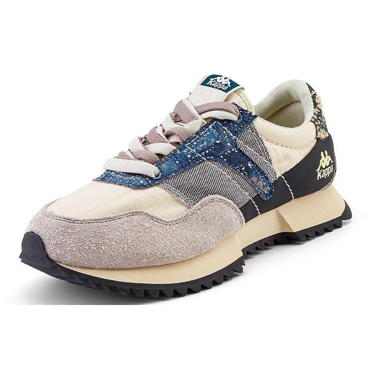 Kappa Color Block Retro Shock Absorbing Non-Slip Low Top Casual Shoes Unisex sneaker Angora-White K0BZ5MM40-027
