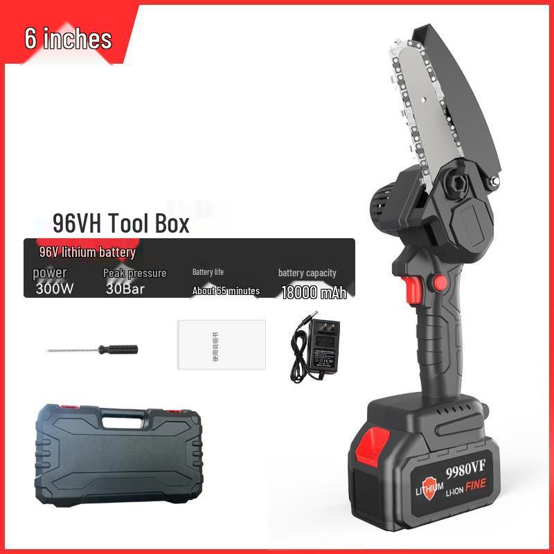 Drujba electrică cu litiu fără fir de mare putere pentru tăierea acasă și în grădină