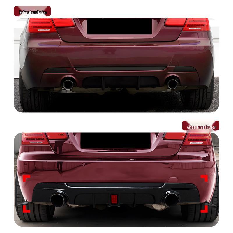 Compatible BMW 3 Series Coupe E92/E93 M Sport Rear Bumper Spoiler Lip for Tail Modification.