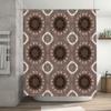 Decorative Pattern Waterproof Shower Curtain Rustic Floral Design for Bathroom Decorations (Size72x84 Inches)
