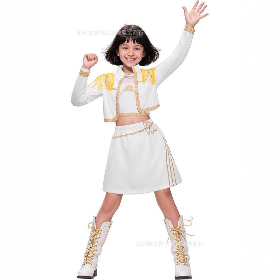 Girls Demon Hunter Pop Singer 3D Print Kids Outfit Set